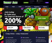 Sign up at Freaky Aces Casino