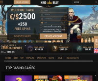 Sign up at King Billy Casino