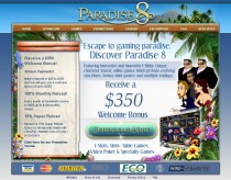 Sign up at Paradise 8 Casino