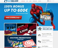Sign up at Play Million Casino