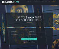 Sign up at Roaring 21 Casino