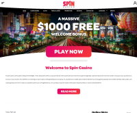 Sign up at Spin Casino