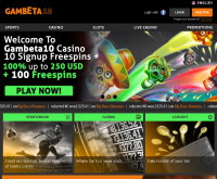 Sign up at Gambeta10 Casino