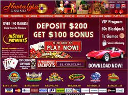 Sign up at Nostalgia Casino
