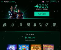 Sign up at Pure Casino