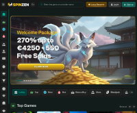 Sign up at Spinzen Casino