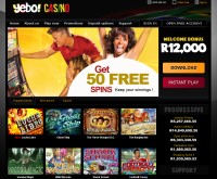 Sign up at Yebo Casino